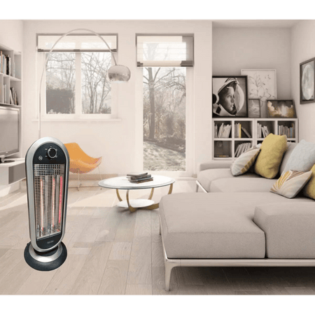 Stufa Al Carbonio Oscillante 1000 Watt - Ideal Star