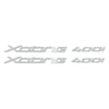 2 ADESIVI in GEL 3D COPPIA SCRITTE XCITING 400i compatibili per Scooter KYMCO