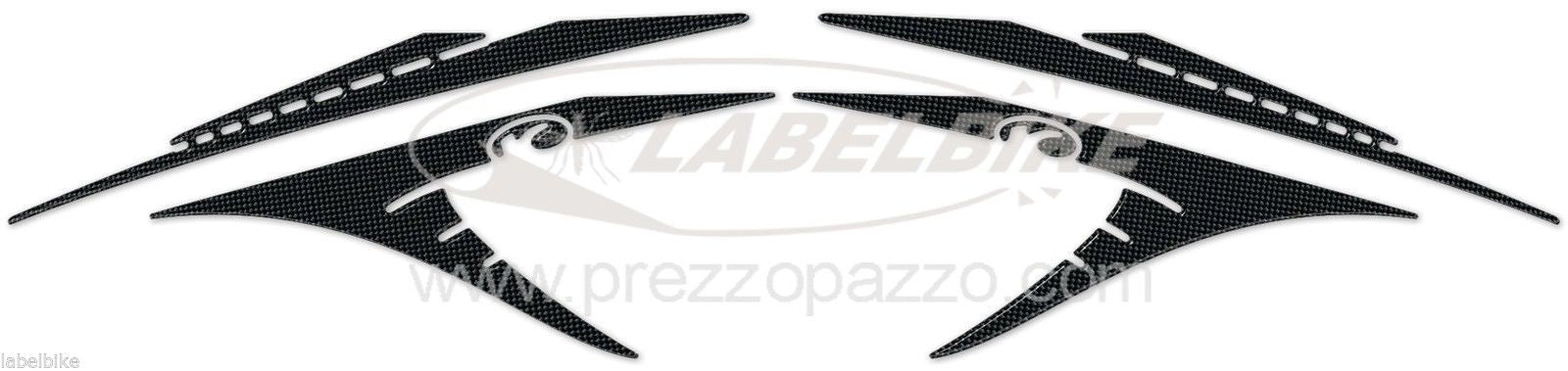 KIT BOOMERANG ADESIVI GEL Compatibili per Kymco XCITING 400 PROTEZIONI 2012-2017