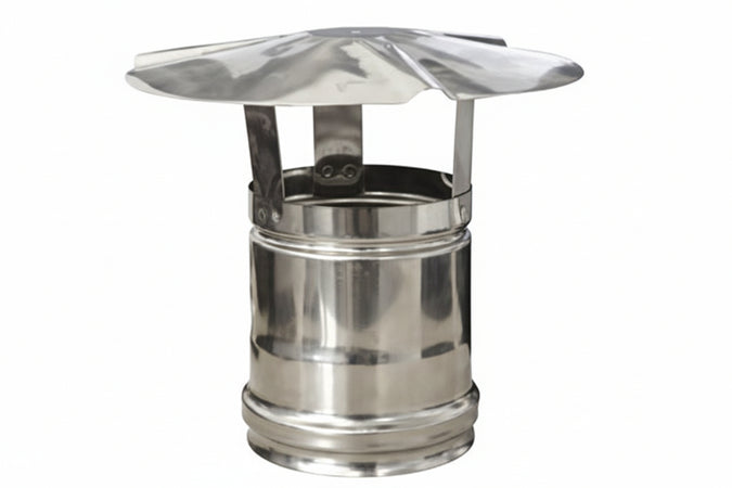 Fumaioli A Cappello In Acciaio Inox 304 Attacco Femmina- - Ø Cm.10 - 1 Pezzi