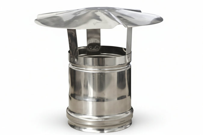 Fumaioli A Cappello In Acciaio Inox 304 Attacco Femmina- - Ø Cm.12 - 1 Pezzi