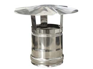 Fumaioli A Cappello In Acciaio Inox 304 Attacco Femmina- - Ø Cm.14 - 1 Pezzi