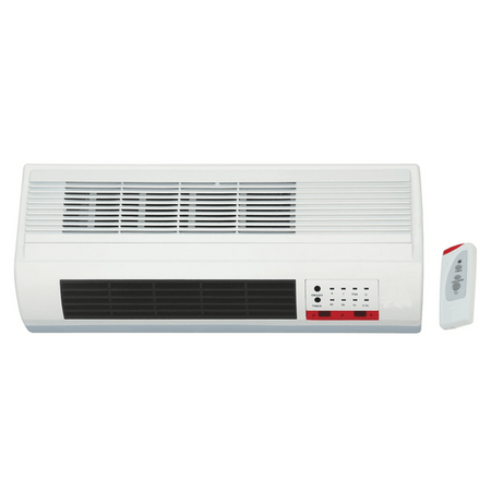 Termoventilatore A Parete 2000W Cm.50 Con Timer E Telecomando Cm.50X19X11H. Syntesy