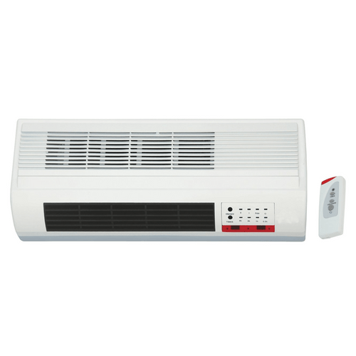 Termoventilatore A Parete 2000W Cm.50 Con Timer E Telecomando Cm.50X19X11H. Syntesy