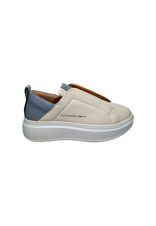 ALEXANDER SMITH Scarpe Donna Alexander Smith Wenbley Slip-on Woman Off White Azure da donna