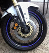 STRISCE ADESIVE blu per CERCHI 17-19 POLLICI compatibili MOTO YAMAHA SUPER TENERE