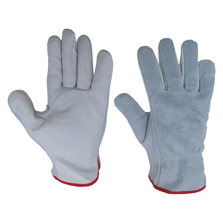 Guanti Palmo Pelle Dorso Crosta Tg.10- 12 Coppia - Bricogo