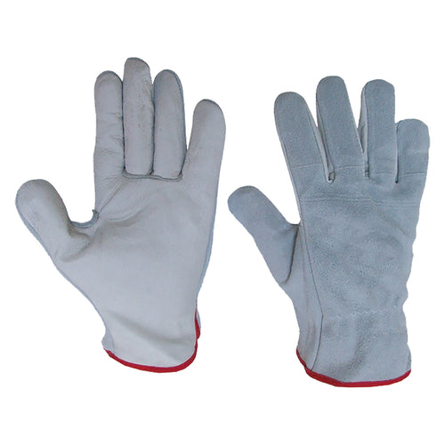 Guanti Palmo Pelle Dorso Crosta Tg.10- 12 Coppia - Bricogo