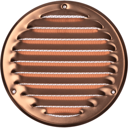 Griglia Di Aerazione Tonda In Rame Ø 80 Mm