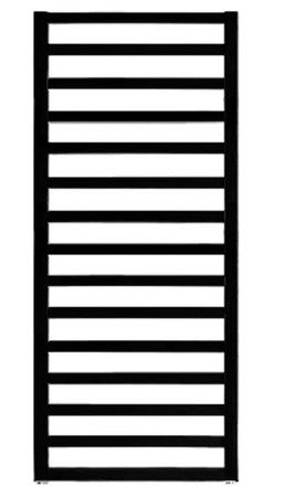 Termoarredo Zehnder Subway H. 973- Nero Opaco Largh. Cm 45- Zehnd- Pezzi 1