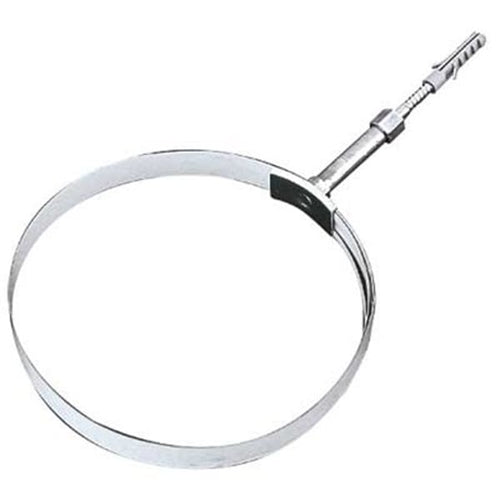 Collare Regolabile Per Canne Fumarie Ø 80/140 Mm - Colore Bianco