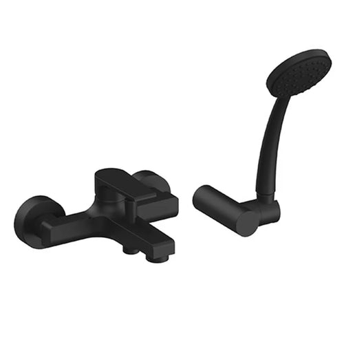 Monocomando Vasca Esterno Con Accessori Linea Artic- Nero Opaco- Maria- Pezzi 1