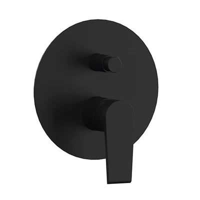 Monocomando Incasso Doccia Con Deviatore Linea Artic- Nero Opaco- Maria- Pezzi 1