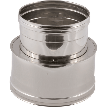 Raccordo Da Doppia A Mono Parete Ø M 80/130 - F 80 Mm