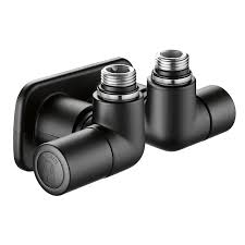 Valvola Termostatizzabile Detentore A Doppia Squadra Versione Sx- 1/2 23 P.1,5 Nero- Calef- Pezzi 1