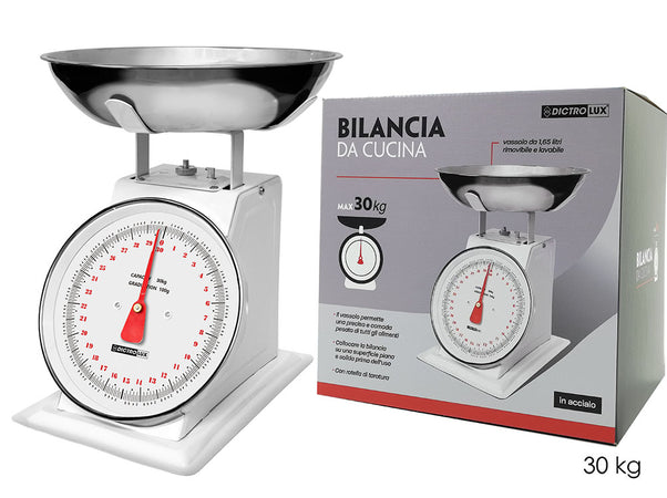 Bilancia da cucina 30kg bianca