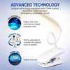 20LED Lampada da tavolo a clip, lampada da comodino wireless, 3 luminosità