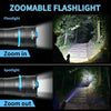 C60 Torcia super luminosa zoomabile, Torcia a LED IPX6 Impermeabile