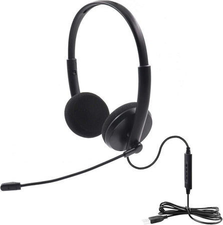 Cuffie USB in PVC con cancellazione del rumore con microfono Ufficio Call