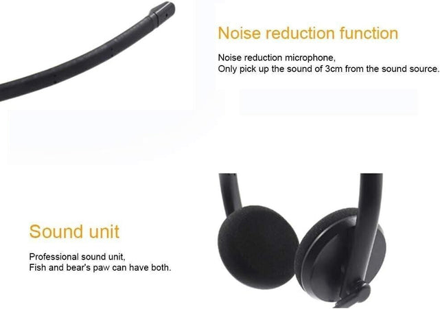 Cuffie USB in PVC con cancellazione del rumore con microfono Ufficio Call