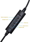 Cuffie USB in PVC con cancellazione del rumore con microfono Ufficio Call