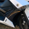 2 ADESIVI Resinati 3D Gel ERGAL compatibili per carena YAMAHA TMAX 530 2012-2016