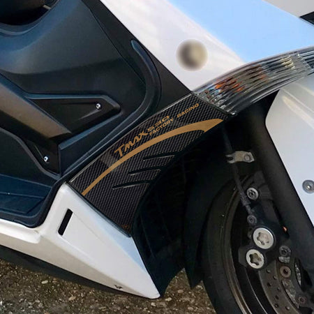 2 ADESIVI Resinati 3D Gel ERGAL compatibili per carena YAMAHA TMAX 530 2012-2016