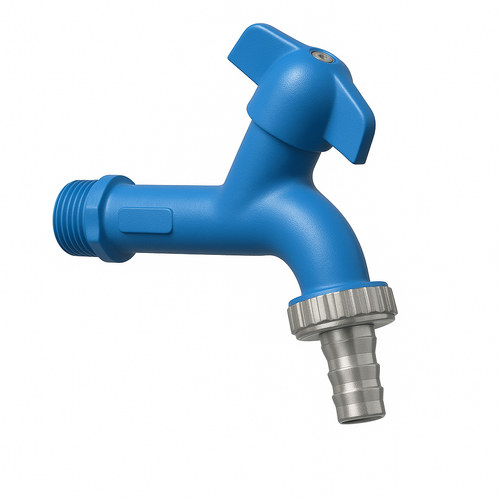 Rubinetto Portagomma Eurogarden- 1/2 Blu- Manfr- Pezzi 1