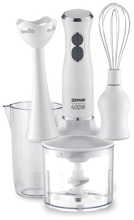 Zephir Frullatore Ad Immersione Multifunzione 3 In 1 Zhc86 400 W