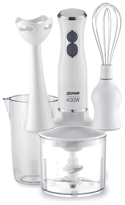 Zephir Frullatore Ad Immersione Multifunzione 3 In 1 Zhc86 400 W