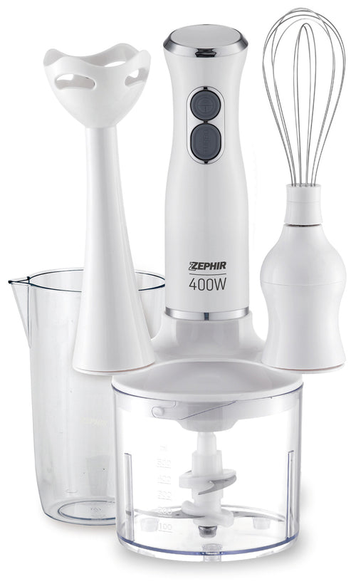 Zephir Frullatore Ad Immersione Multifunzione 3 In 1 Zhc86 400 W