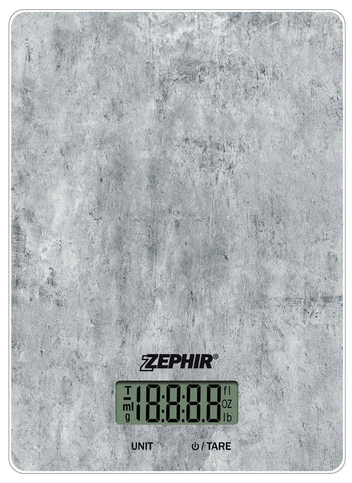 Zephir Bilancia Da Cucina Elettronica Con Base In Vetro ''Zhs439'' Portata Kg. 15