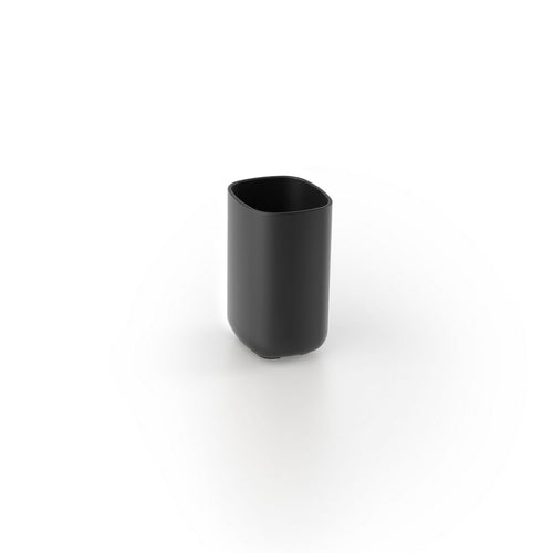 Porta Spazzolini Pod- Nero Cm 7 X H.11,5 X 7- Metaf- Pezzi 1