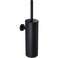 Portascopino Chiuso Da Muro Kaliss- Nero Cm 12,2 X H.42,2 X 14,2- Koemo- Pezzi 1