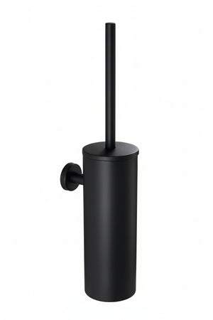 Portascopino Chiuso Da Muro Kaliss- Nero Cm 12,2 X H.42,2 X 14,2- Koemo- Pezzi 1