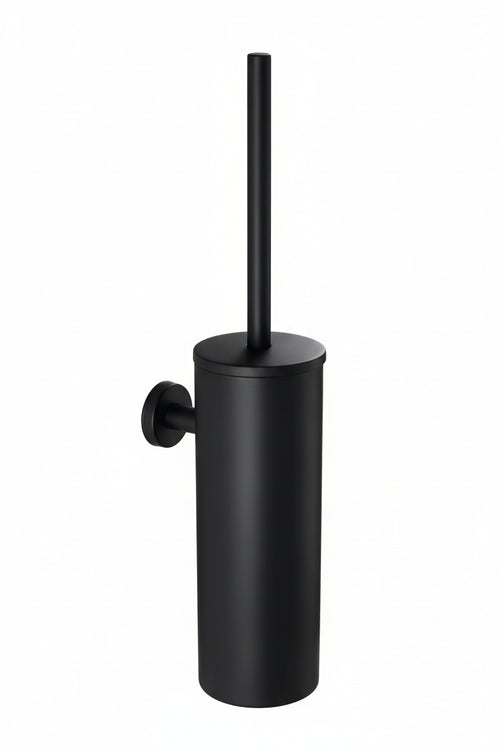 Portascopino Chiuso Da Muro Kaliss- Nero Cm 12,2 X H.42,2 X 14,2- Koemo- Pezzi 1
