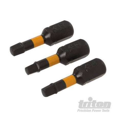3 pz Punte inserti S2 ad impatto a taglio per cacciavite avvitatori in acciaio Triton