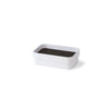 Portasapone In Melammina Saeta- Bianco Nero Mm 130X85X60- Samo- Pezzi 1