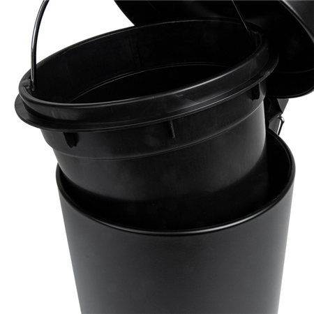 Pattumiera Fresia- Nera Lt. 5 Diam.20,5 X H. 28- Dh- Pezzi 1