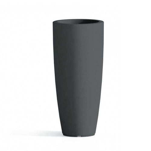 Vaso Tondo 'Stilo' Ã? Cm 33 X H 70 - 12 Lt. Antracite