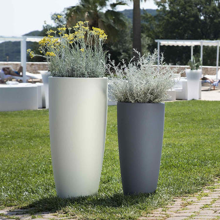 Vaso Tondo 'Stilo' Ã? Cm 40Xh.90 - 20 Lt. Avorio