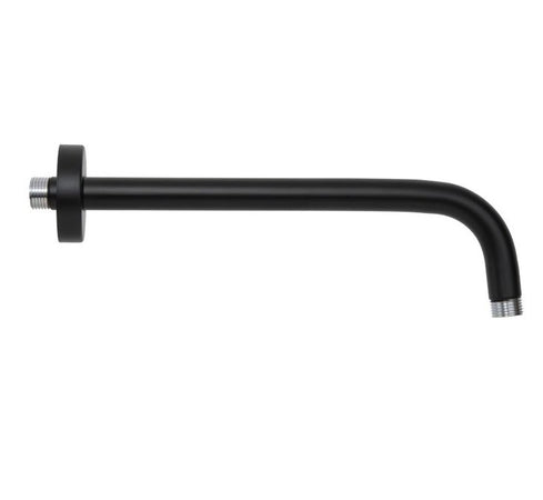 Braccio Doccia Tondo- Nero Opaco Cm 40- Remer- Pezzi 1