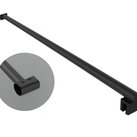 Braccio A T Per Walk In Tondo- Cm 65 Nero- Dhimp- Pezzi 1