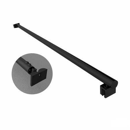 Braccio Per Walk In Tondo 2 Teste Snodabili- Cm 120 Nero- Dhimp- Pezzi 1