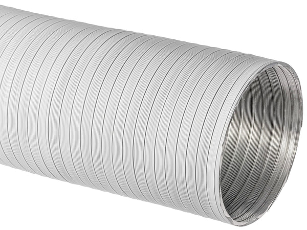 Tubo Alluminio Flex Allungabile A 3Mt- Diam. 130 Bianco- Dk- Pezzi 1
