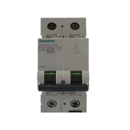 Interruttore magnetotermico 2P CURVA C 16A Siemens