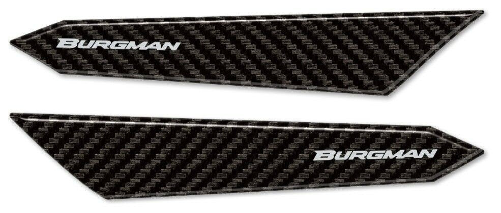2 ADESIVI 3D fianchi cupolino compatibili scooter SUZUKI BURGMAN 400 2017-2023