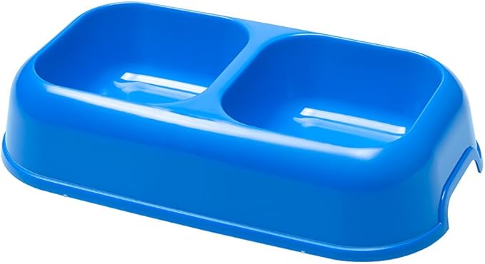 Ciotola Doppia Per Cani E Gatti 'Party' Cm 26X15X5,6H - 0,7 Lt - Ferplast
