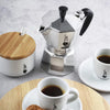 Caffettiera Moka Express Restyling 2 Tazze In Alluminio Con Manico Ergonomico Made In Italy Bialetti