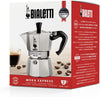 Caffettiera Moka Express Restyling 2 Tazze In Alluminio Con Manico Ergonomico Made In Italy Bialetti